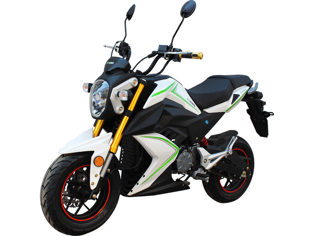 Skuter elektryczny E-MIO Vento Biały wydajny stylowy przyjazny dla srodowiska srodek tranportu do jazdy w miescie i poza nim komfort oszczednosc dbalosc o srodowisko imponujaca moc na krotkie i srednie trasy