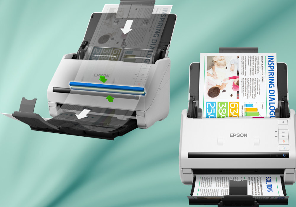 Skaner EPSON WorkForce DS-530II pomoc efektywność współpraca skany obrazy wyposażenie