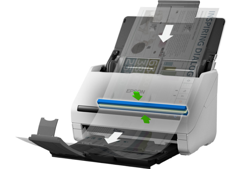 Skaner EPSON WorkForce DS-530II pomoc efektywność współpraca skany obrazy wyposażenie