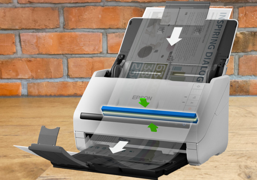 Skaner EPSON WorkForce DS-530II pomoc efektywność współpraca skany obrazy wyposażenie