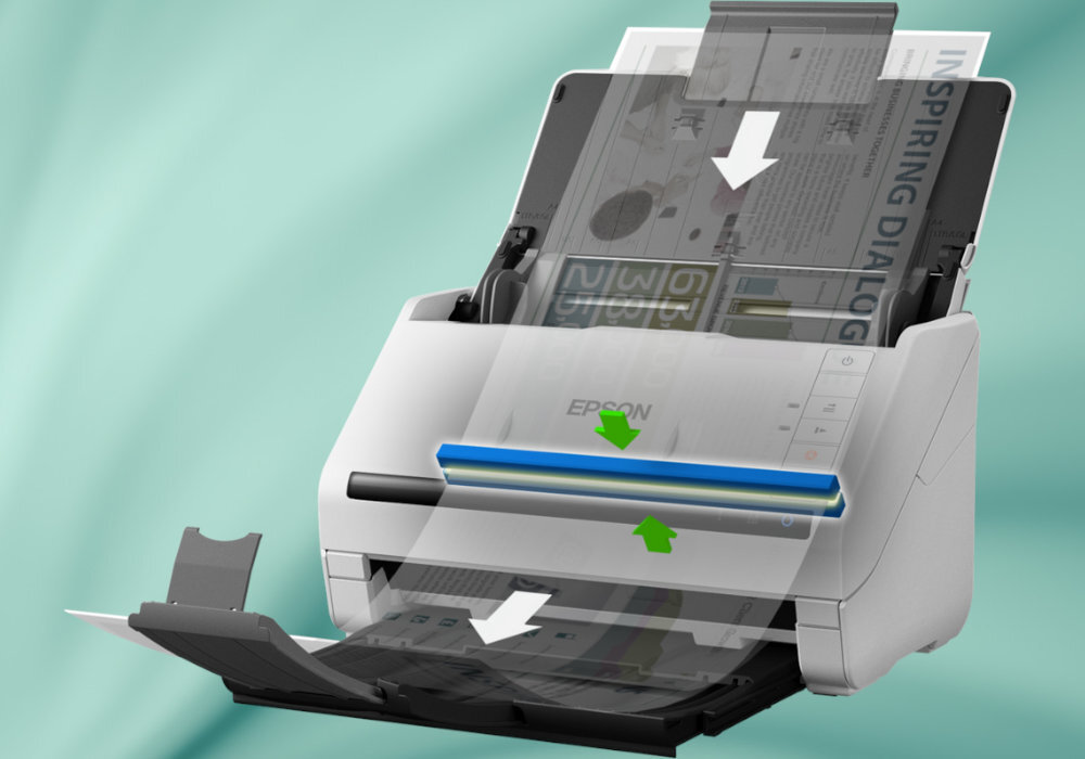 Skaner EPSON WorkForce DS-530II pomoc efektywność współpraca skany obrazy wyposażenie