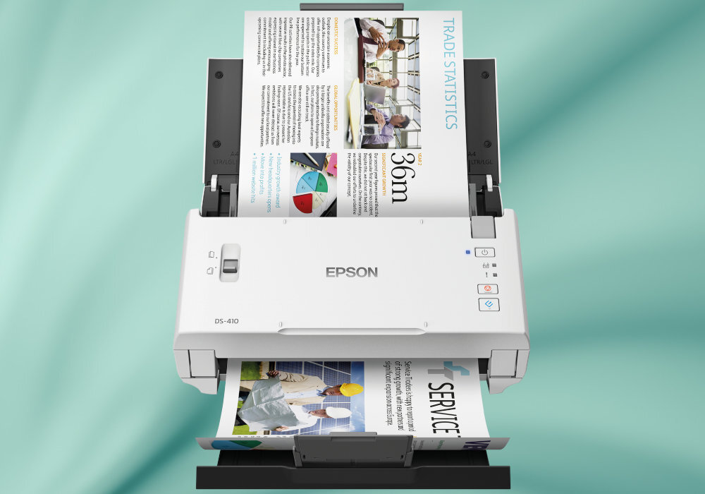 Skaner EPSON WorkForce DS-410 pomoc efektywność współpraca skany obrazy wyposażenie