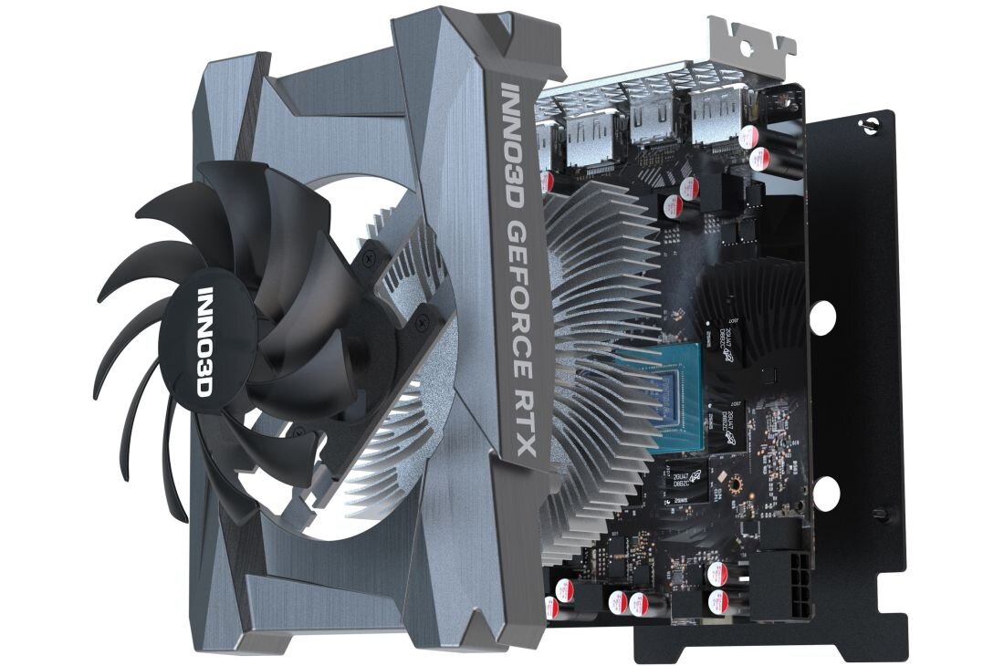 Karta graficzna INNO3D GeForce RTX 4060 Compact 8GB DLSS 3 - Konstrukcja 2-slotowa