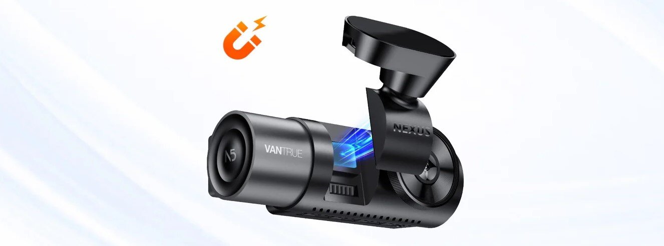Wideorejestrator VANTRUE N5 - uchwyt magnetyczny