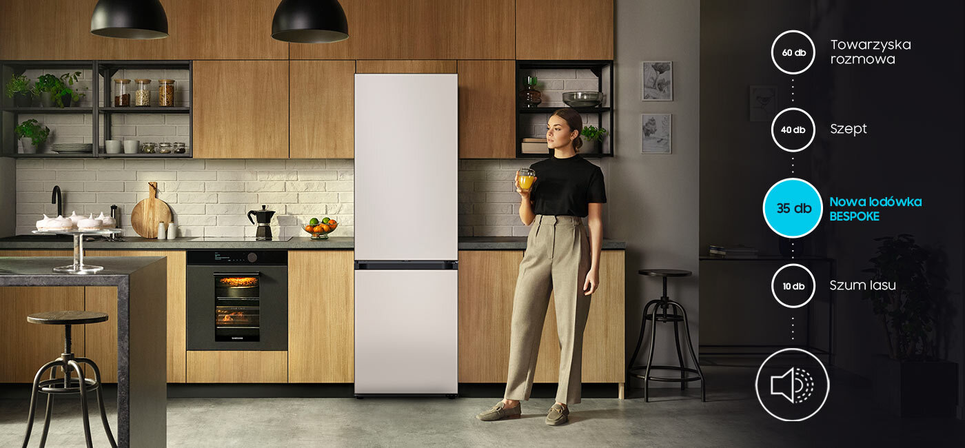 Samsung Bespoke RB34C7B5D39 to jedna z najcichszych lodówek dostępnych w Media Expert