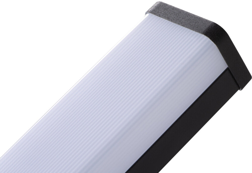Kinkiet KANLUX Asten IP44 12W-NW-B Czarny elegancki czarny kolor obudowy obudowa ze stopu aluminium klosz z tworzywa sztucznego