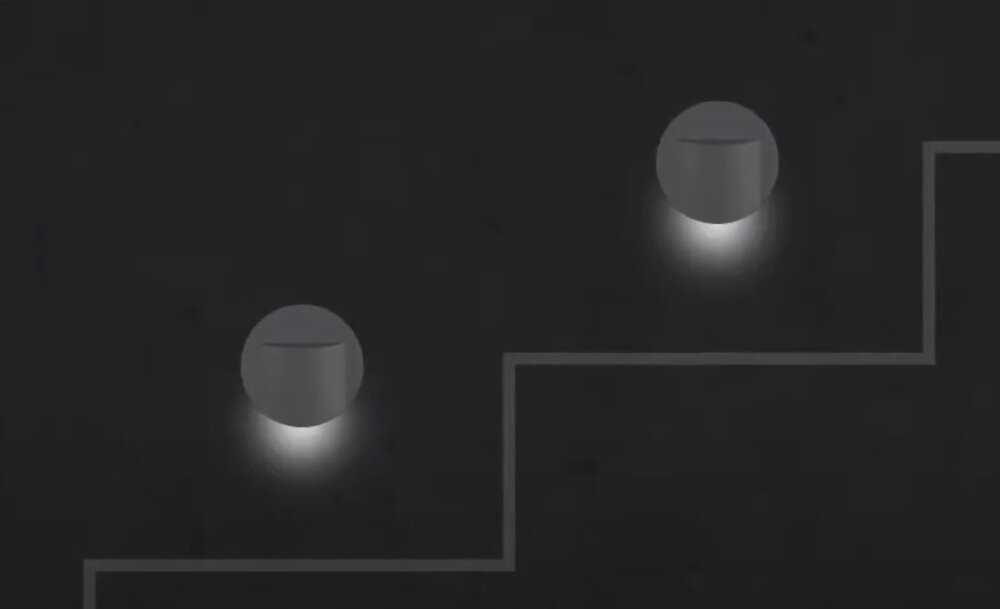 Oprawa schodowa KANLUX Erinus LED O B-WW Czarny ciepla barwa neutralna temperatura barwowa 3000K strumien swietly 15 lm