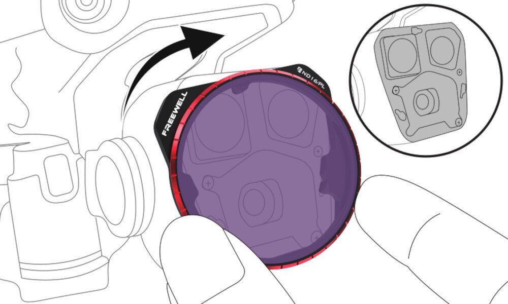 Zestaw filtrów FREEWELL All Day do DJI Mavic 3 Pro montaż mocowanie stabilność