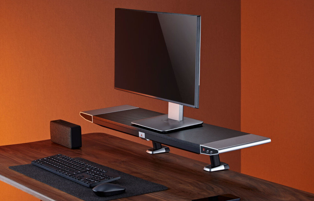 Podstawka pod monitor MOZOS Riser RGB cechy zalety wygląd materiały podświetlenie