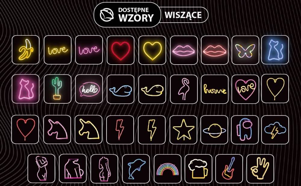 Neon LED MANTA podświetlenie zasilanie montaż aranżacja wygoda pomieszczenie światło oświetlenie
