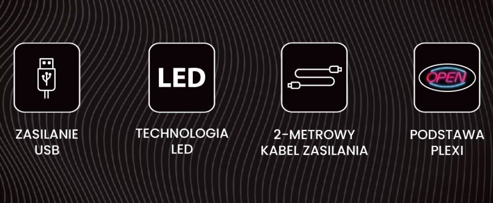 Neon LED MANTA podświetlenie zasilanie montaż aranżacja wygoda pomieszczenie światło oświetlenie