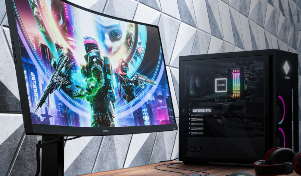 Monitor HP Omen 34C 34 3440x1440px 165Hz 1 ms Curved opis cechy zalety przeznaczenie