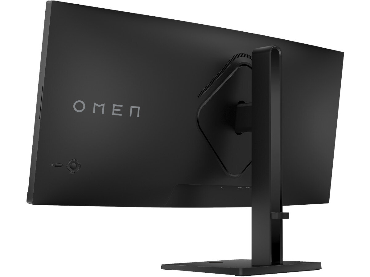 Monitor HP Omen 34C 34 3440x1440px 165Hz 1 ms Curved mocowanie VESA podstawa regulacja nachylenie wysokość głośniki obrót