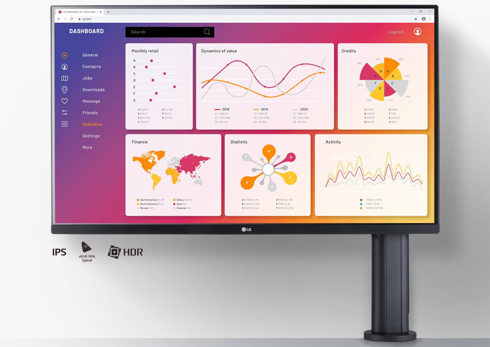 Monitor LG Ergo 32QP880P-B rozdzielczość matryca przekątna jasność czas reakcji