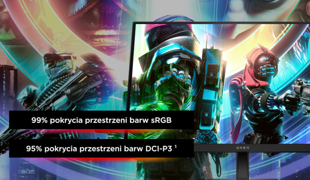Monitor HP Omen 27K 27 3840x2160px IPS 144Hz 1 ms jakość rozdzielczość obraz matryca IPS