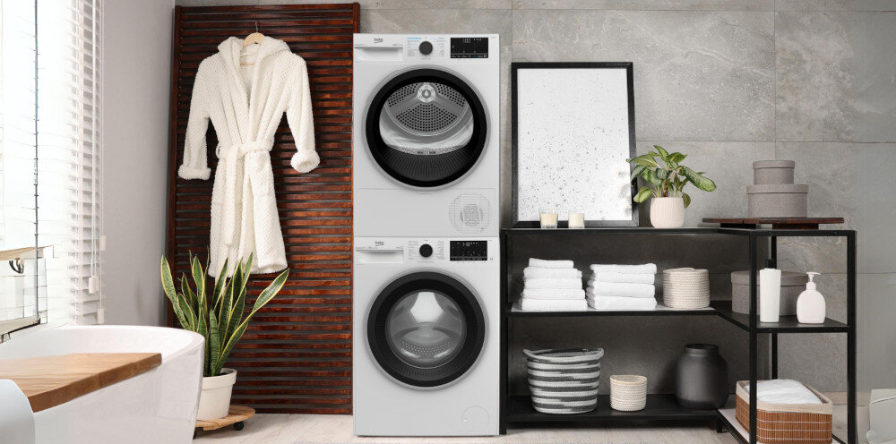 SUSZARKA BEKO DF7312GXW zestaw z pralką łącznik