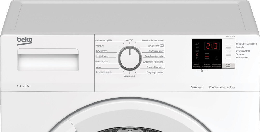 SUSZARKA BEKO DF7312GXW wygodne sterowanie panel pokretło