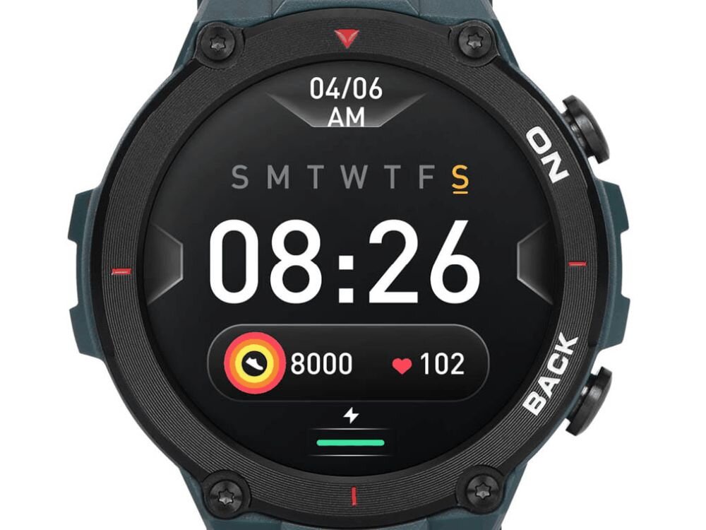 Smartwatch GARETT GRS ekran bateria czujniki zdrowie sport pasek ładowanie pojemność rozdzielczość łączność sterowanie krew puls rozmowy smartfon aplikacja