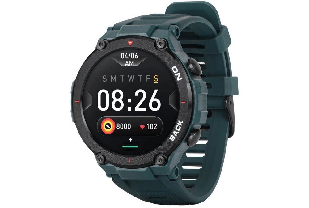 Smartwatch GARETT GRS ekran bateria czujniki zdrowie sport pasek ładowanie pojemność rozdzielczość łączność sterowanie krew puls rozmowy smartfon aplikacja