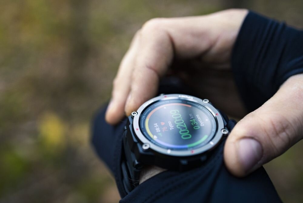 Smartwatch GARETT GRS Pro Czarny personalizacja wyswietlacz rozdzielczosc