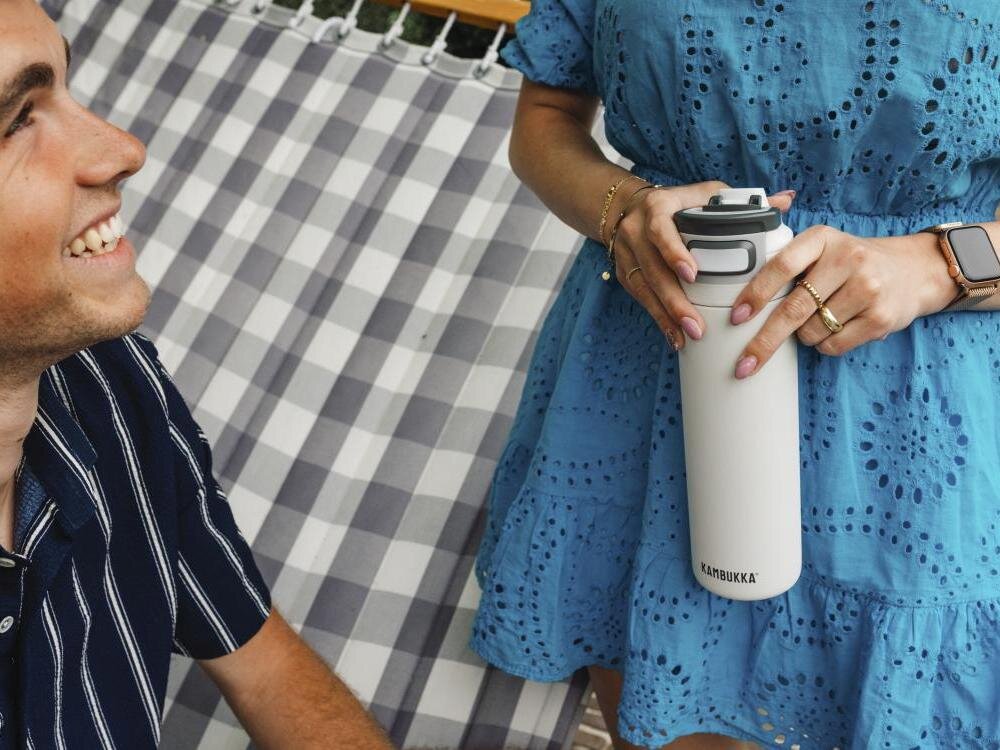 Butelka termiczna KAMBUKKA Elton Insulated Digital Lavender Fioletowy stal nierdzewna trzymanie temperatury