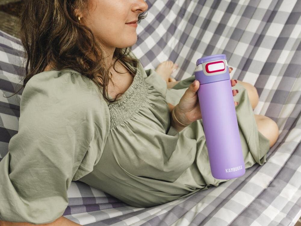 Butelka termiczna KAMBUKKA Elton Insulated Digital Lavender Fioletowy pojemność wygląd