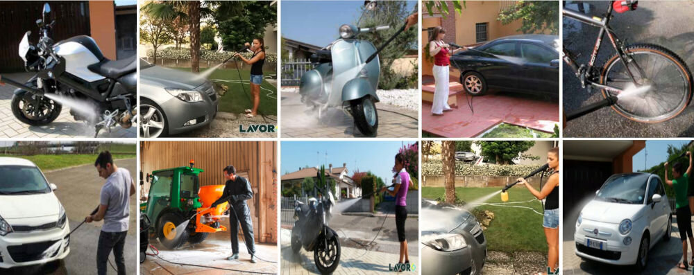 Myjka ciśnieniowa LAVOR Prime 165 precyzja praktyczne technologie silnik szczotkowy moc 2500 W aluminiowa pompa metalowe tłoki efektywne trwałe czyszczenie system Auto-stop ciśnienie robocze 165 Bar maksymalne ciśnienie 300 BAR dysza turbo przepływ wody 510l/h przyspieszona praca