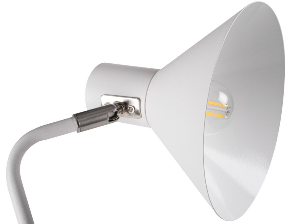 Lampka stołowa KANLUX Nedia E14 W Biały jedno xrodlo swiatla przyjemnie Funkcjonalne oswietlenie zarowka lub modul LeD zarowki z trzonkiem E14 maksymalna moc do 10 W