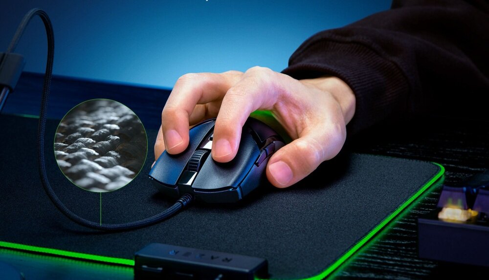 Mysz RAZER Cobra lekkość przewodowa bezprzewodowa podświetlenie działanie konstrukcja przyciski konfiguralne sensor optyczny połączenie rozgrywka komfort