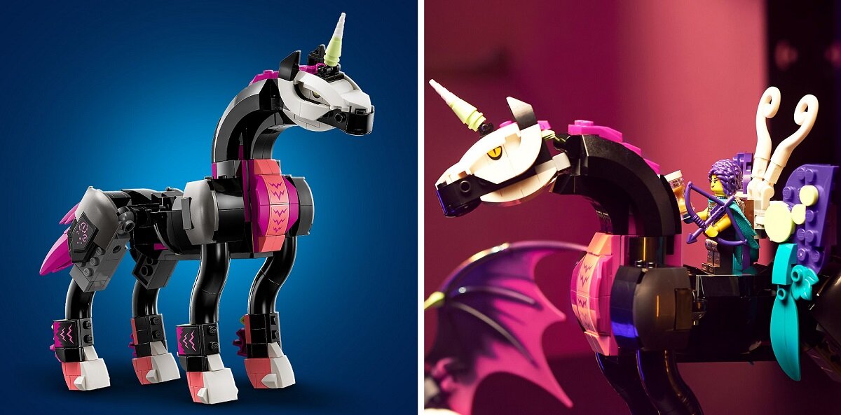 LEGO DREAMZzz Latający koń Pegasus 71457 dziecko kreatywność zabawa nauka rozwój klocki figurki minifigurki jakość tradycja konstrukcja nauka wyobraźnia role jakość bezpieczeństwo wyobraźnia budowanie pasja hobby funkcje instrukcja aplikacja LEGO Builder