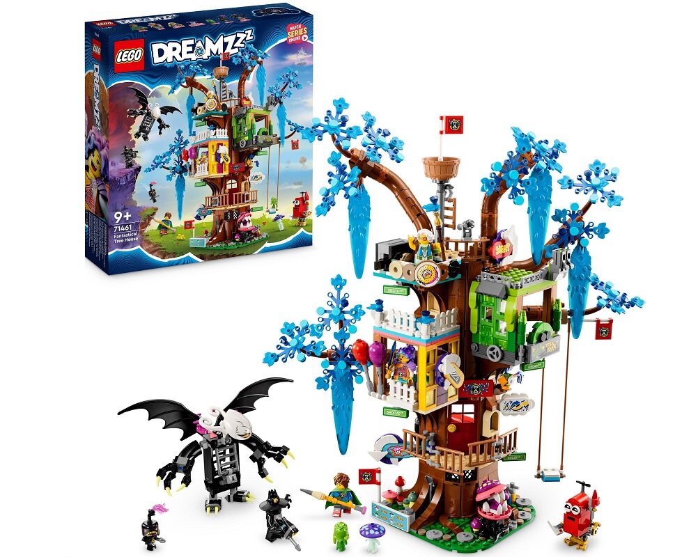 LEGO DREAMZzz Fantastyczny domek na drzewie 71461 dziecko kreatywność zabawa nauka rozwój klocki figurki minifigurki jakość tradycja konstrukcja nauka wyobraźnia role jakość bezpieczeństwo wyobraźnia budowanie pasja hobby funkcje instrukcja aplikacja LEGO Builder