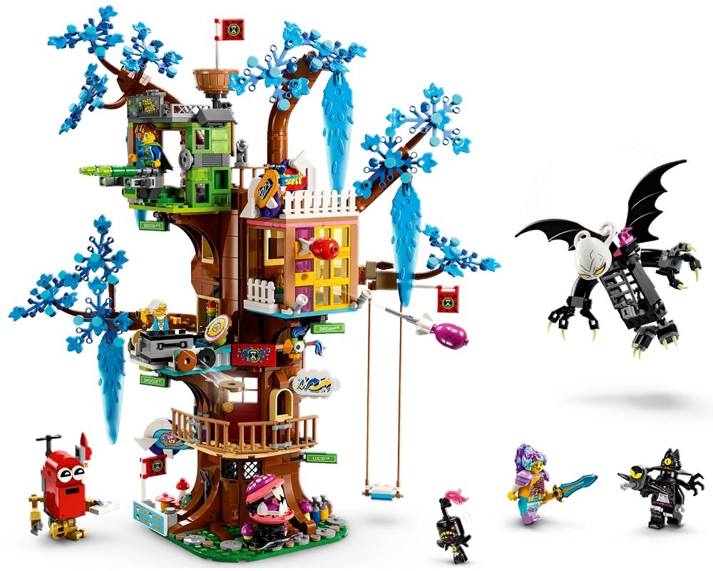 LEGO DREAMZzz Fantastyczny domek na drzewie 71461 dziecko kreatywność zabawa nauka rozwój klocki figurki minifigurki jakość tradycja konstrukcja nauka wyobraźnia role jakość bezpieczeństwo wyobraźnia budowanie pasja hobby funkcje instrukcja aplikacja LEGO Builder
