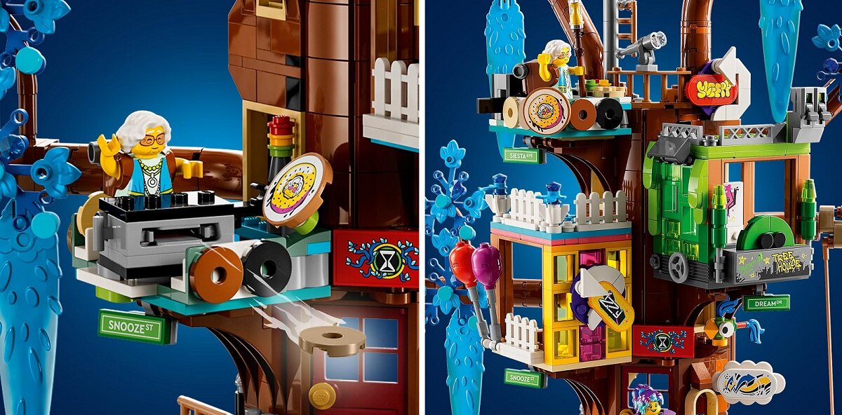 LEGO DREAMZzz Fantastyczny domek na drzewie 71461 dziecko kreatywność zabawa nauka rozwój klocki figurki minifigurki jakość tradycja konstrukcja nauka wyobraźnia role jakość bezpieczeństwo wyobraźnia budowanie pasja hobby funkcje instrukcja aplikacja LEGO Builder