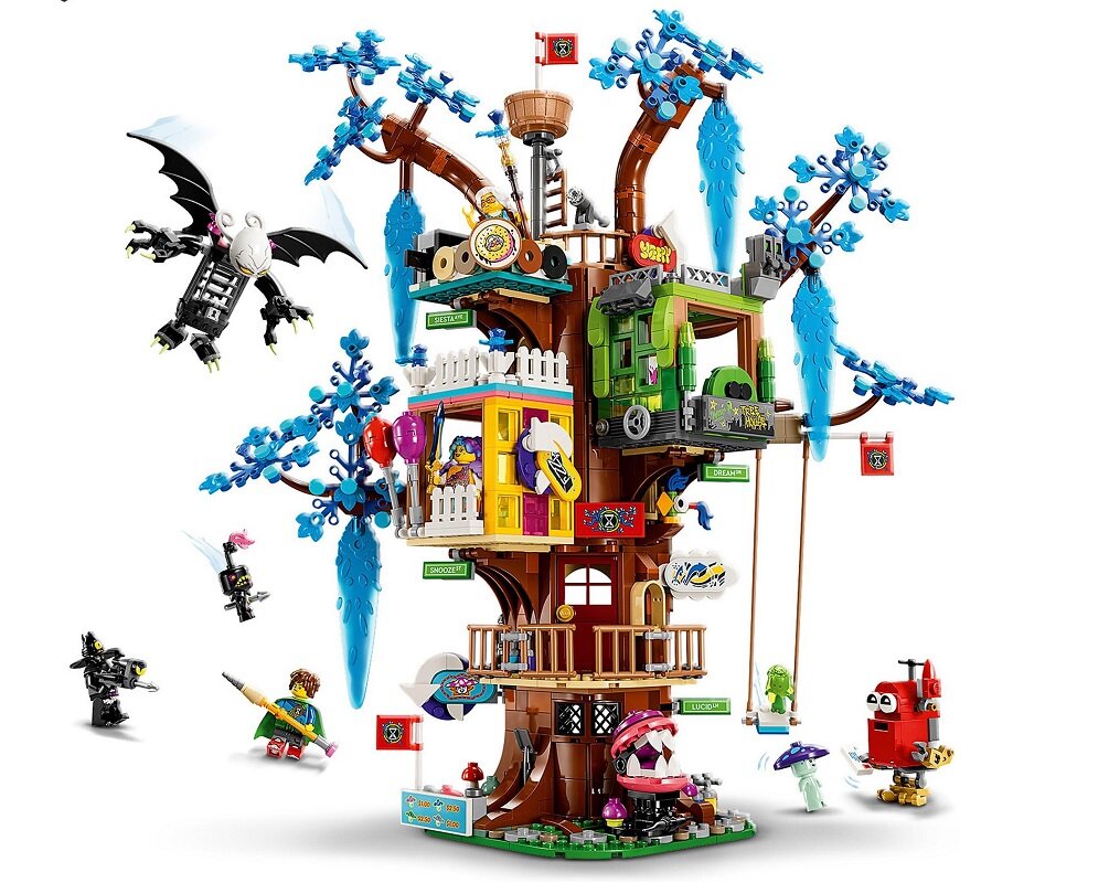 LEGO DREAMZzz Fantastyczny domek na drzewie 71461 dziecko kreatywność zabawa nauka rozwój klocki figurki minifigurki jakość tradycja konstrukcja nauka wyobraźnia role jakość bezpieczeństwo wyobraźnia budowanie pasja hobby funkcje instrukcja aplikacja LEGO Builder