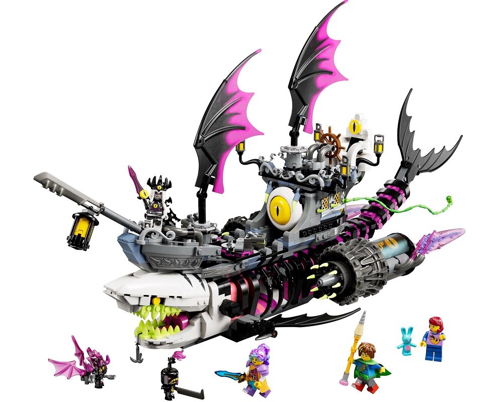 LEGO DREAMZzz Nightmare Sharkship 71469 дитяча творчість веселощі навчання розвиток будівельні блоки мініфігурки якість традиція будівництво наука уява ролі якість безпека уява будівництво пристрасть хобі функції ручне застосування LEGO Builder