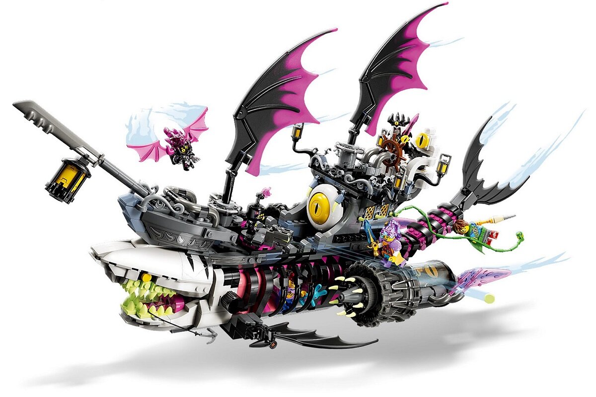 LEGO DREAMZzz Koszmarny Rekinokręt 71469 dziecko kreatywność zabawa nauka rozwój klocki figurki minifigurki jakość tradycja konstrukcja nauka wyobraźnia role jakość bezpieczeństwo wyobraźnia budowanie pasja hobby funkcje instrukcja aplikacja LEGO Builder