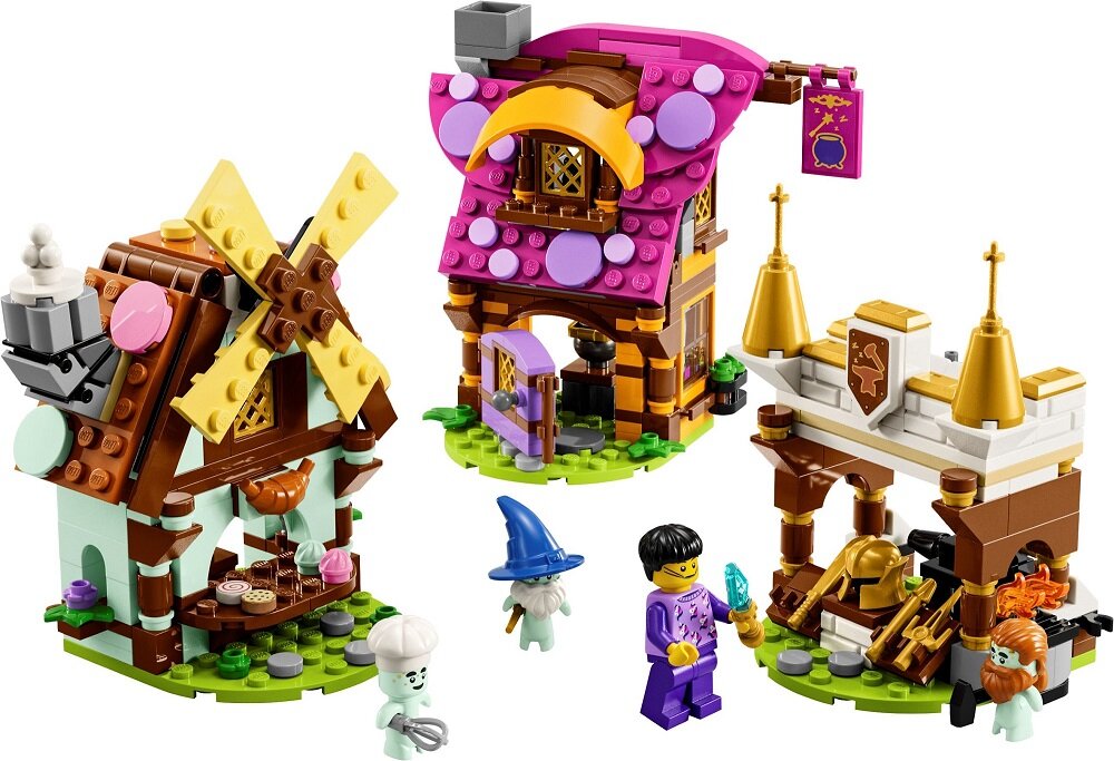 LEGO DREAMZzz Wioska marzeń 40657 dziecko kreatywność zabawa nauka rozwój klocki figurki minifigurki jakość tradycja konstrukcja nauka wyobraźnia role jakość bezpieczeństwo wyobraźnia budowanie pasja hobby funkcje instrukcja aplikacja LEGO Builder