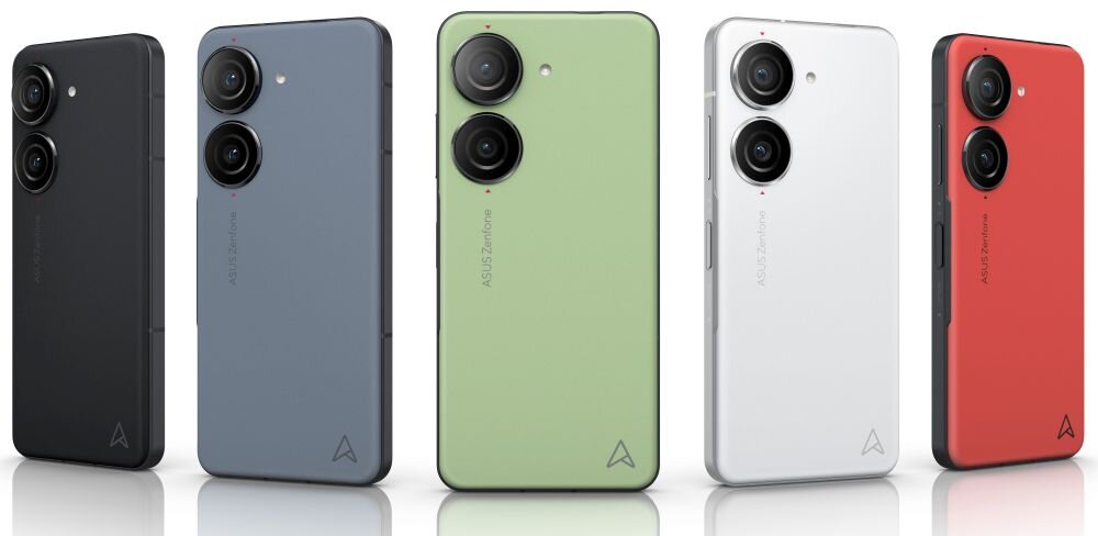 Smartfon ASUS ZenFone 10   ekran bateria aparat procesor ram pamięć pojemność rozdzielczość zdjęcia filmy opis dane cechy blokady system łączność wifi bluetooth obudowa szkło odporność porty muzyka transfer sieć przekątna matryca waga czujniki oled amoled ips