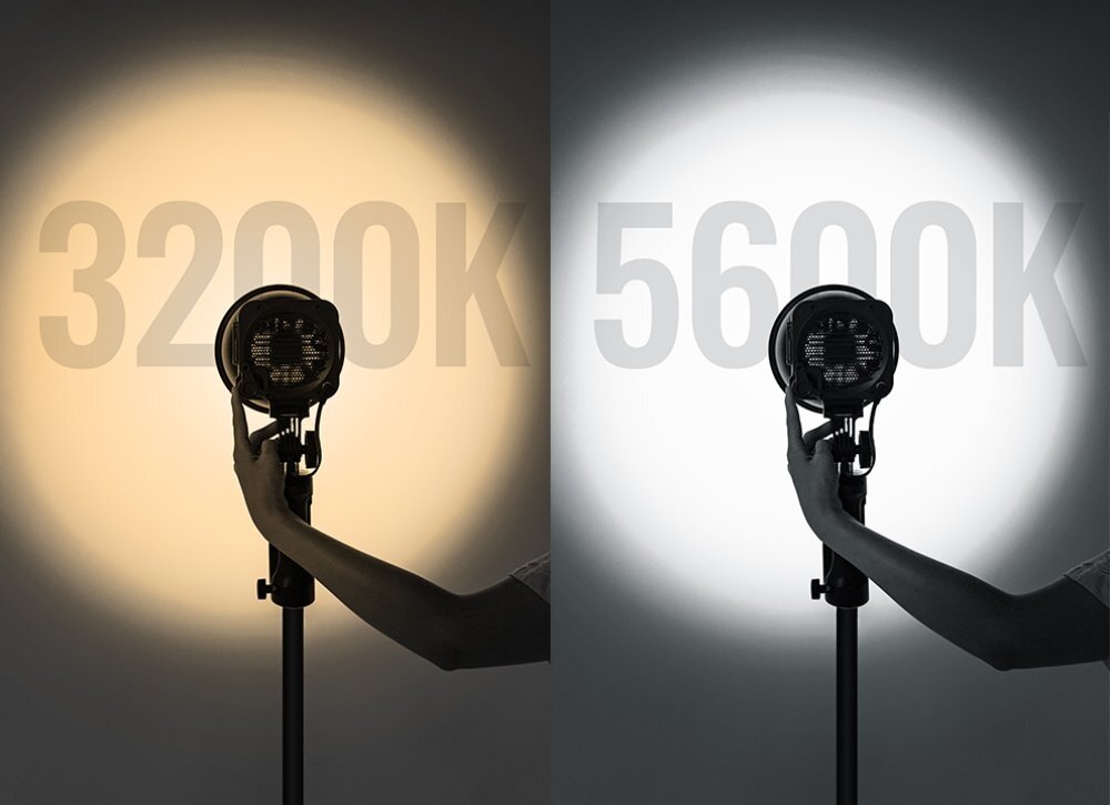 Lampa LUX100 Kit rodzaje temperatury barwowej ekran sterowanie