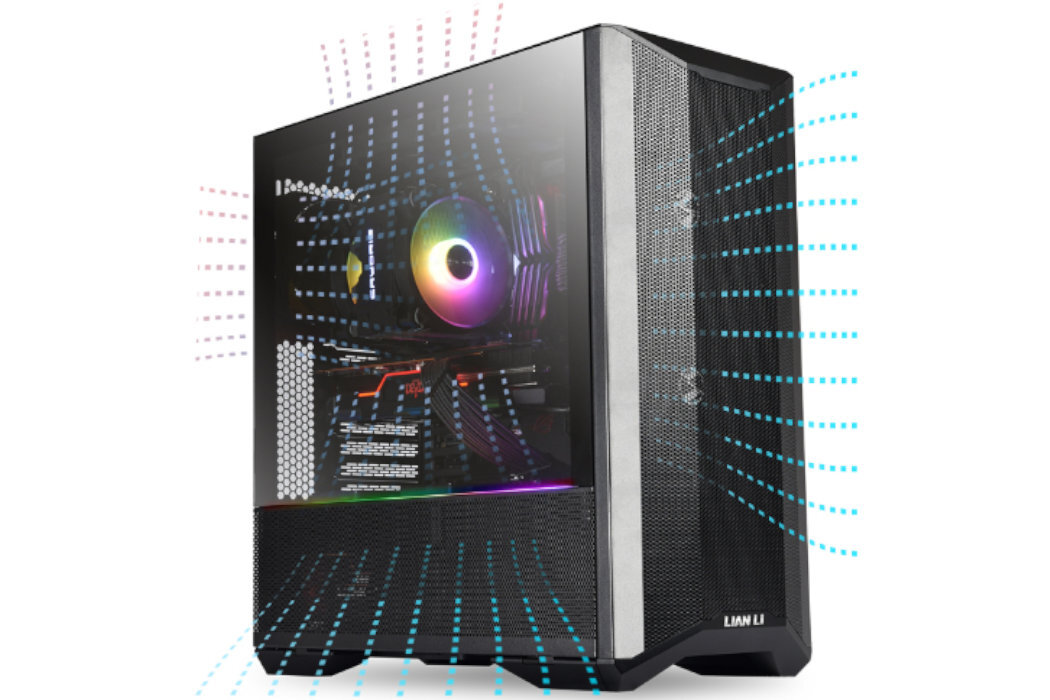 Obudowa LIAN LI Lancool II Mesh C Performance Filtry montaż aranżowania kabli panel