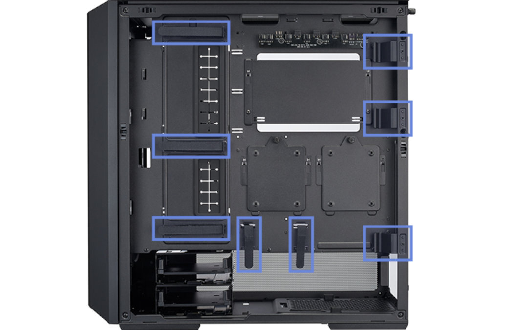 Obudowa LIAN LI Lancool 216 RGB Filtry montaż aranżowania kabli panel