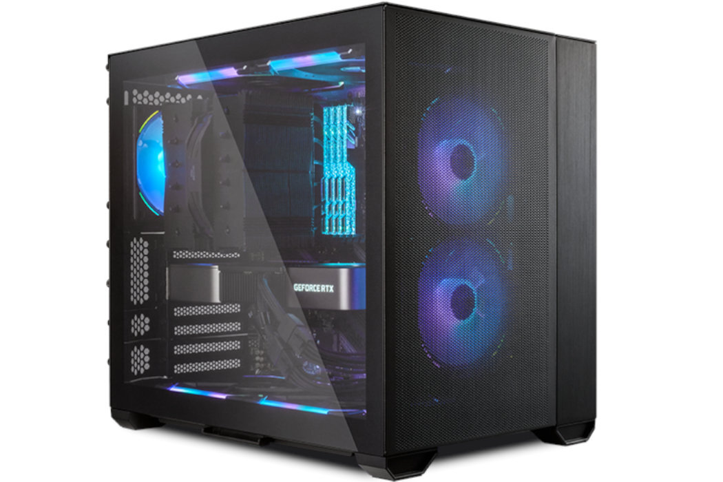 Obudowa LIAN LI O11 Air Mini Filtry montaż aranżowania kabli panel