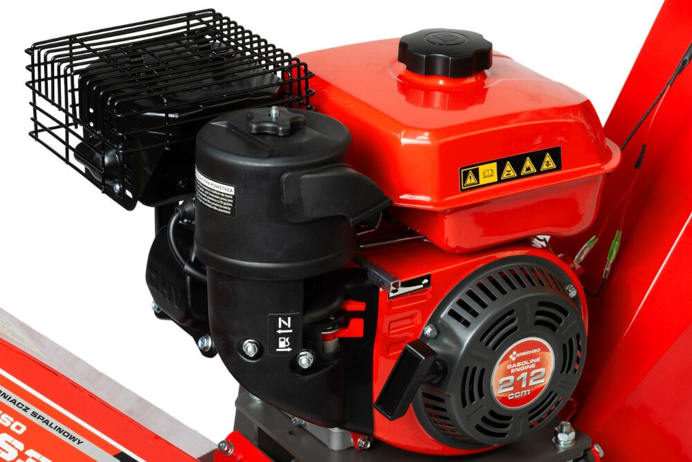 Rozdrabniacz spalinowy GREENSO WMS305 gornozaworowy 4-suwowy silnik WEIMA WM170F/P pojemnosc 212 cm3 moc nominalna jednostki napedowej 4,0 kW niezawodne dzialanie moc
