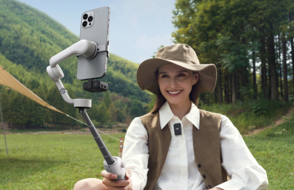 Gimbal ręczny DJI Osmo Mobile 6 Szary bateria pojemność ładowanie port łączność