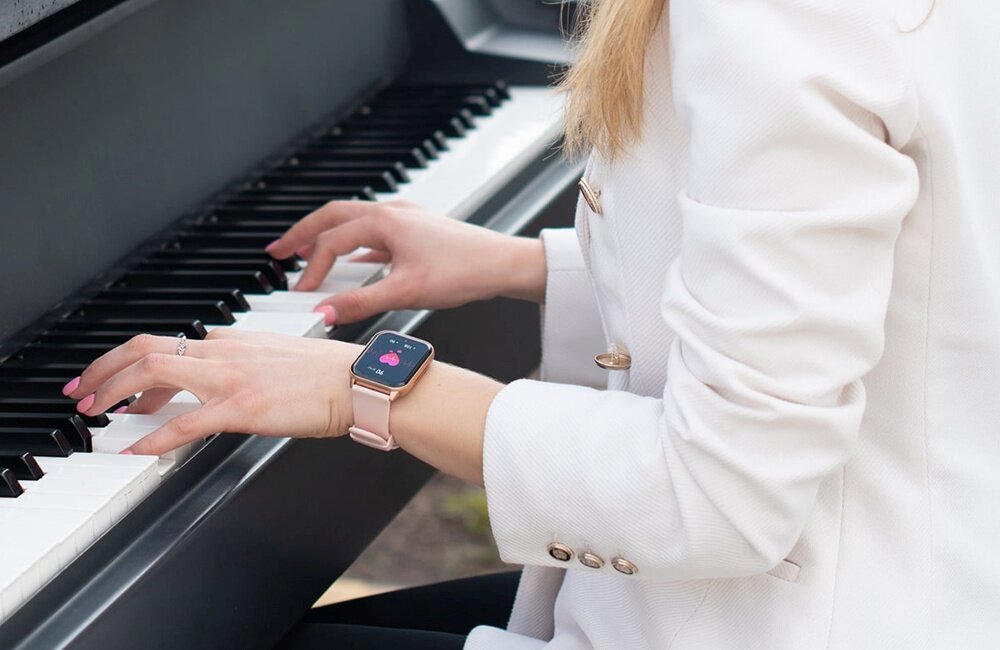 Smartwatch MAXCOM FW25 Arsen Pro ekran bateria czujniki zdrowie sport pasek ładowanie pojemność rozdzielczość łączność sterowanie krew puls rozmowy smartfon aplikacja