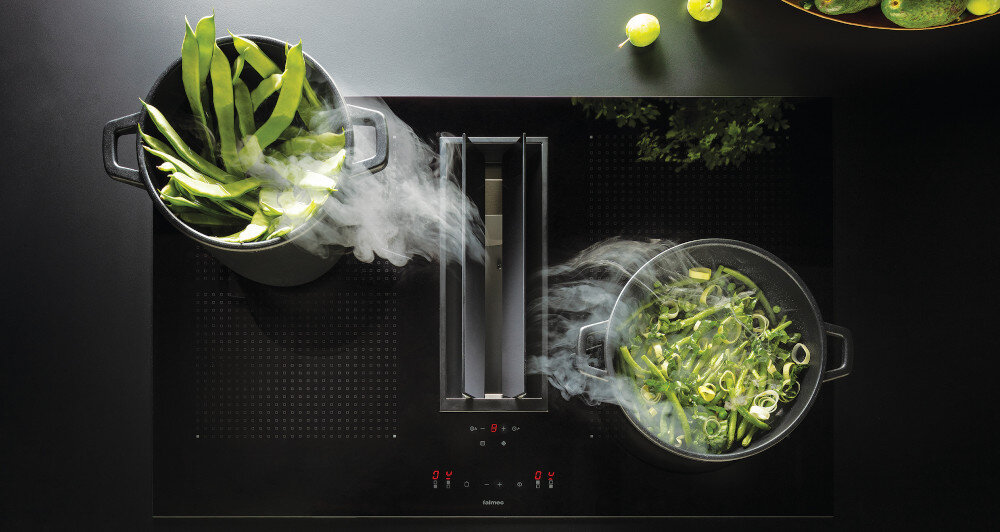 Płyta indukcyjna z okapem FALMEC Quantum Easy 84 wykończenie dopasowanie ramka