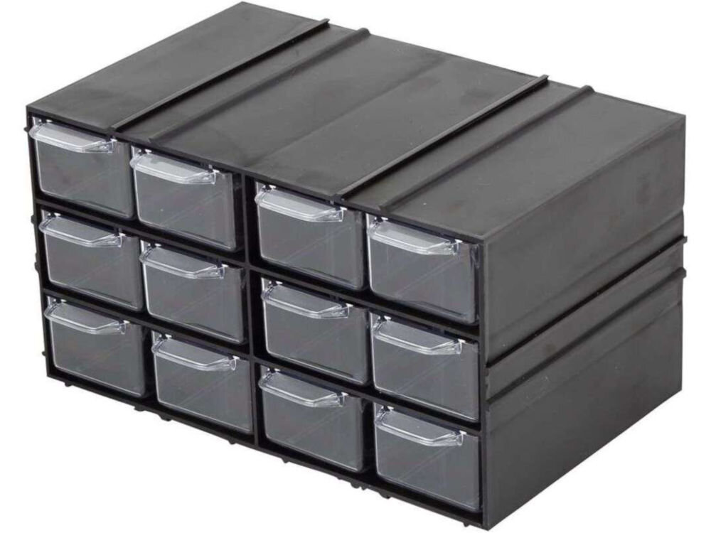 Szafka plastikowa PROFIX 35806 na białym tle widoczna góra i bok oraz dront szufladek