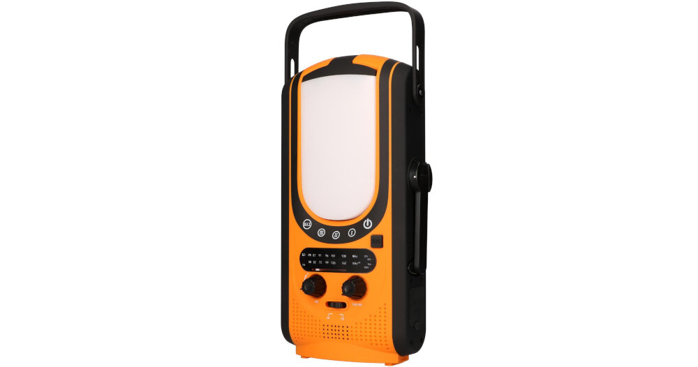 Radio EXTRALINK EPS-6000 analogowy tuner fale AM FM wygodne strojenie, radio po skosie na białym tle