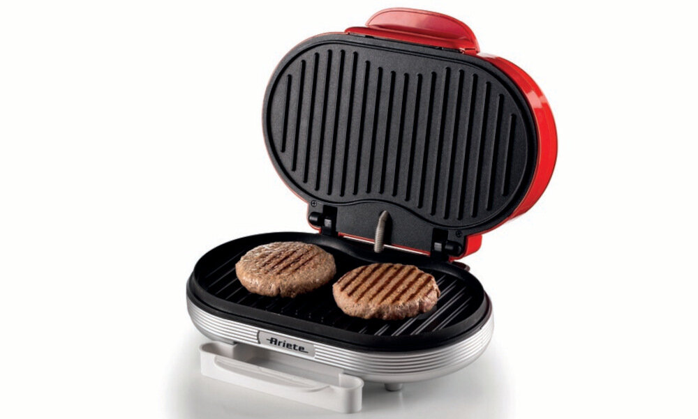 Opiekacz ARIETE 205/01 Party Time Niebieski Technologia Ideal Temp Dwie karbowane powierzchnie grillowanie potrawy smak