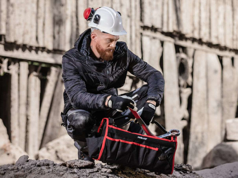 Torba narzędziowa 66L duża pojemność 610x270x400 mm mocny poliester 600D suwak